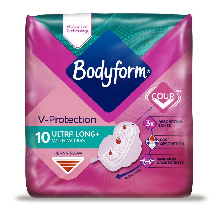 Bodyform ultra long + wings x Pack of 10