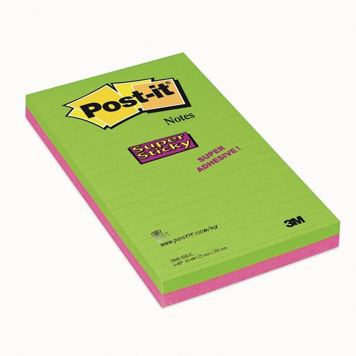 Post-it Super Sticky Notes - Lined - Pack of 4