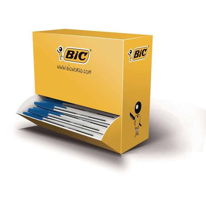 BIC Cristal Ballpoint Pen Blue - Pack of 90 + 10 Free