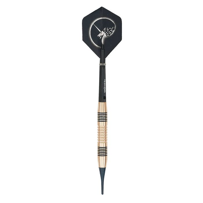 Unicorn Soft Tip Dart Set - Black - 19g - Pack of 3