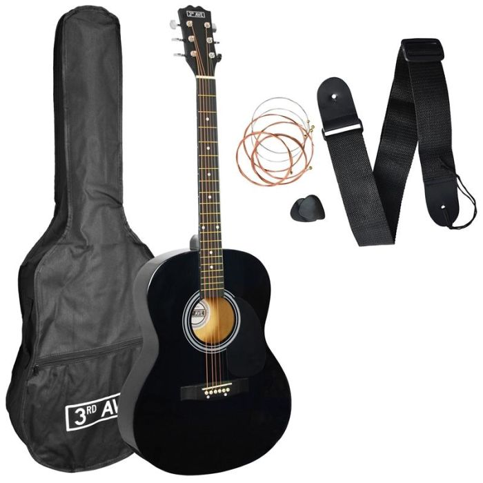 3rd Avenue Acoustic Guitar Pack - Black