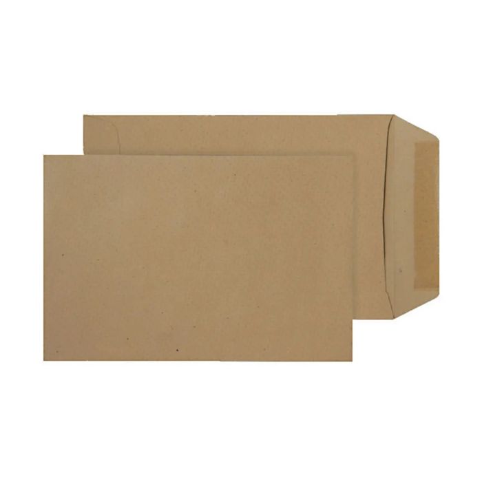 C5 Manilla Gummed Plain Envelope - Pack of 500