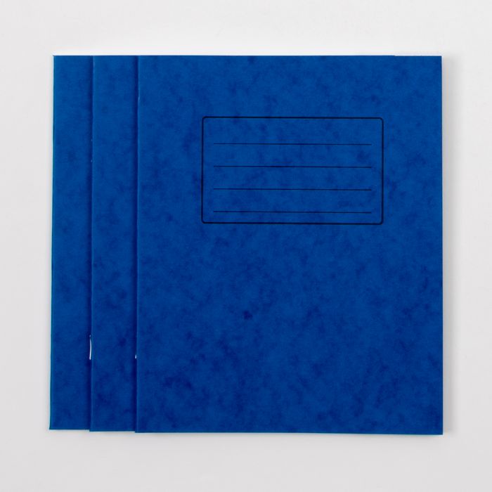 8" x 6.5" Exercise Book 32P 15mm Ruled- Blue - Pk 100 8" x 6.5" Exercise Book 32P 15mm Ruled- Blue - Pk 100
