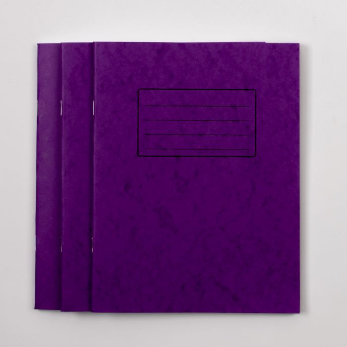 A4+ Exercise Book 48 Page- 8mm Ruled- Purple- Pack of 50
