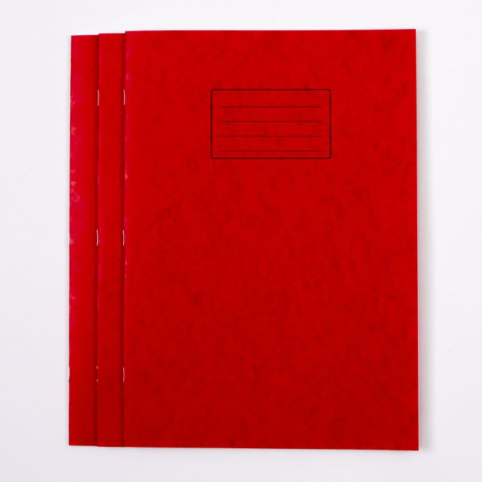 A4+ Exercise Book 24 Page- Plain- Red - Pack of 50 A4+ Exercise Book 24 Page- Plain- Red - Pack of 50