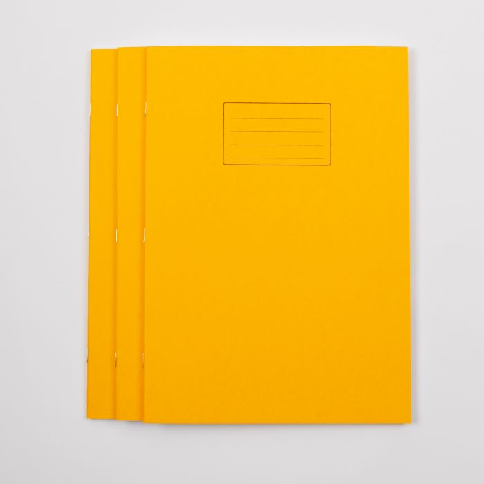 A4+ Exercise Book 80 Page- 8mm Ruled- Yellow - Pack of 50