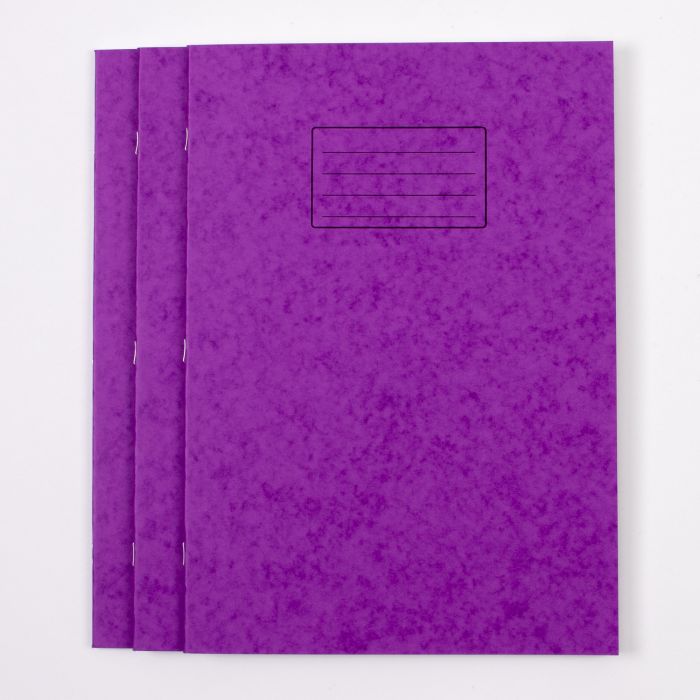 A4+ Exercise Book 80 Page- 10mm Squared- Purple - Pack of 50