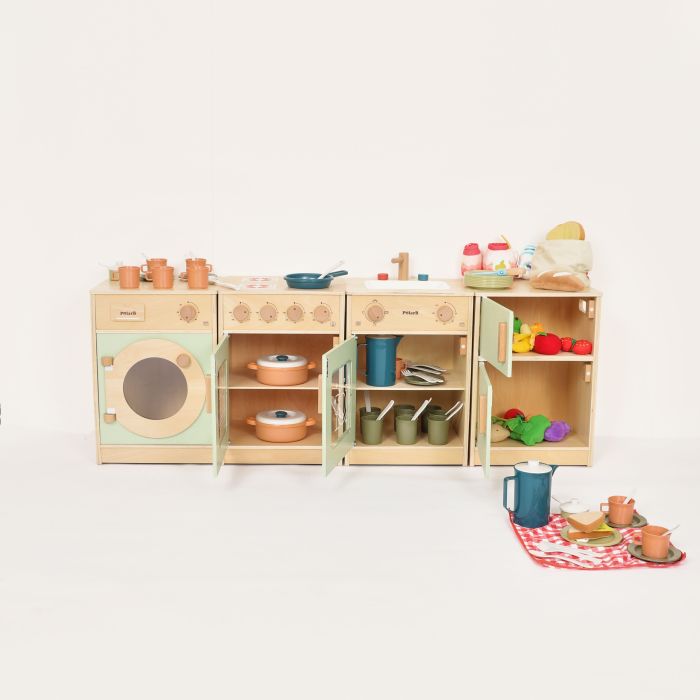 Toddler Sage Kitchen with Accessories