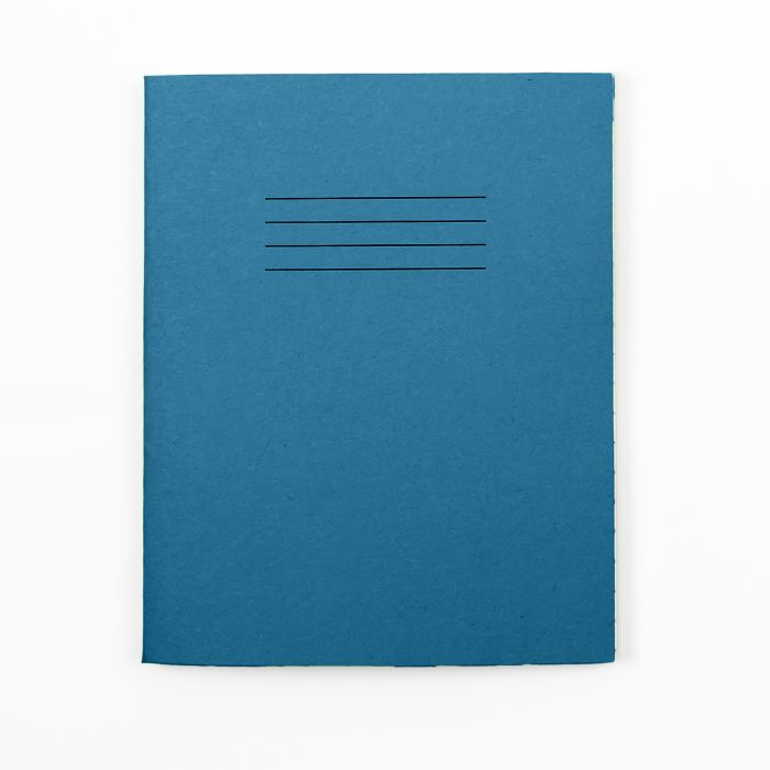 8" x 6.5" Exercise Book 80 Page-10mm Squared-Blue- Pk 100
