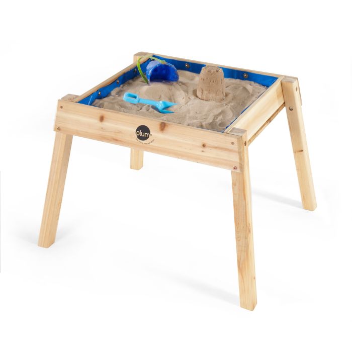 plum Build & Splash Wooden Sand & Water Table - Natural