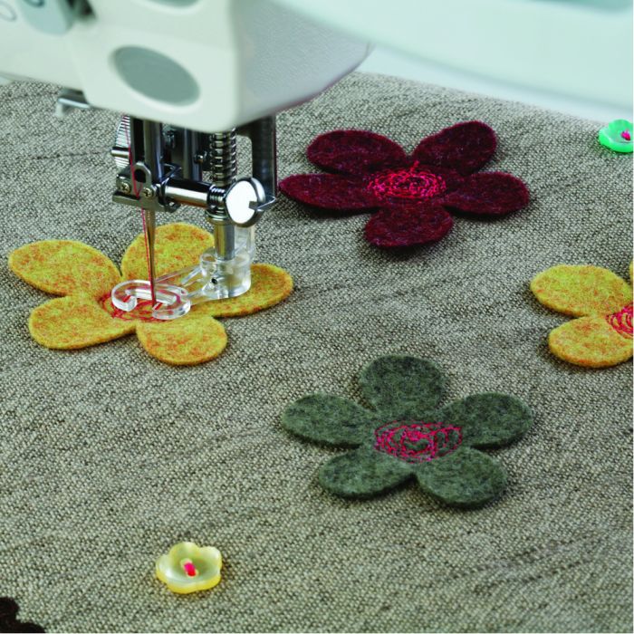 Janome Embroidery/Darning Foot (Closed - Plastic) - Cat B