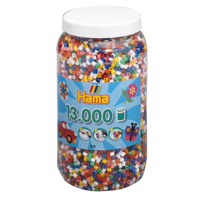 Hama Beads Solid Mix - 13 000 Beads