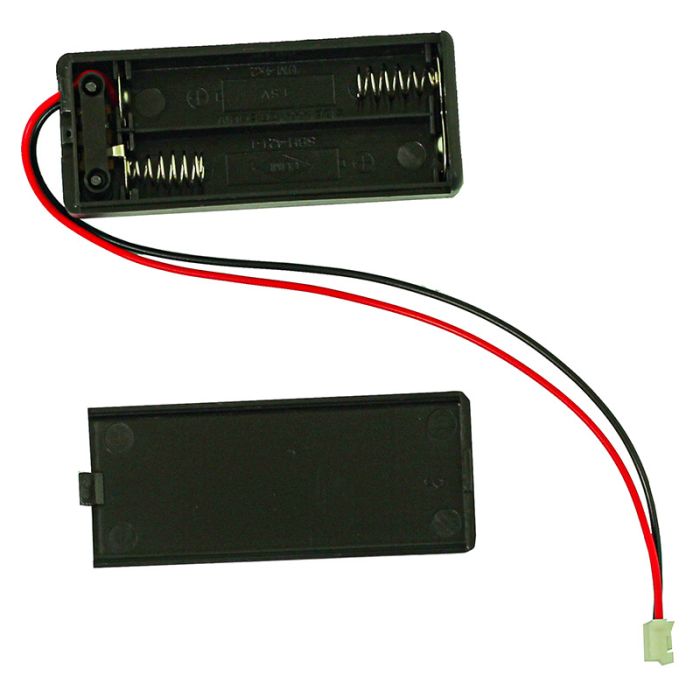2x AAA Battery Box with Switch and JST Connector