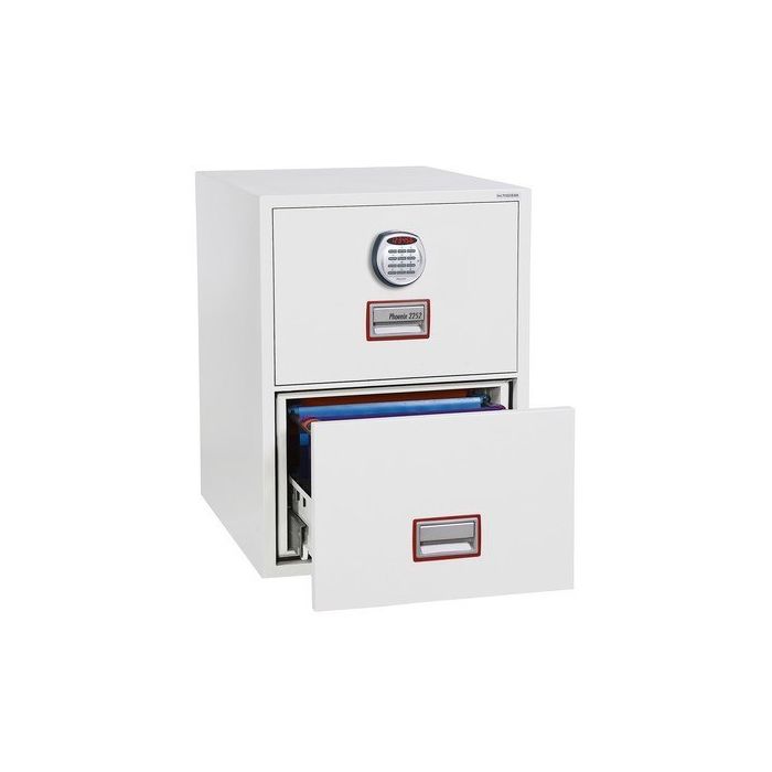 Excel Fire File 90 min 2 Drawer Fire Resistant Filing Cabinet With Electronic