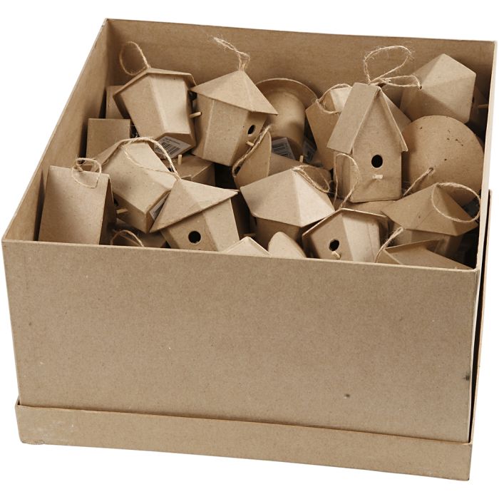 Mini Bird Houses - Pack of 60 Mini Bird Houses - Pack of 60
