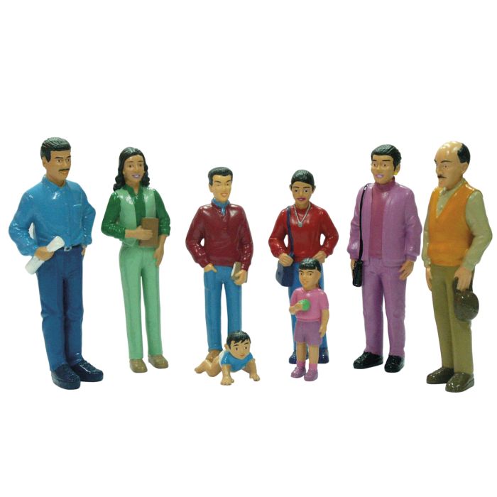 Miniland Family with Dark Brown Skin