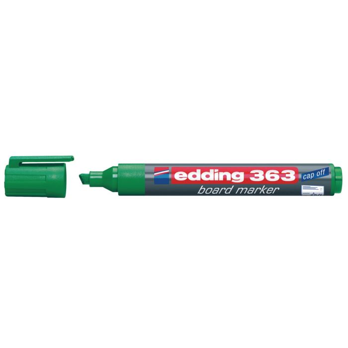 Edding 363 Whiteboard Marker Green Chisel Tip - Pack of 10
