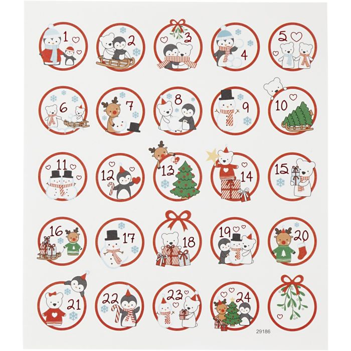 Christmas Calendar Stickers