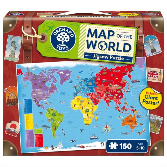 Orchard Toys Map of the World Puzzle & Poster Orchard Toys Map of the World Puzzle & Poster