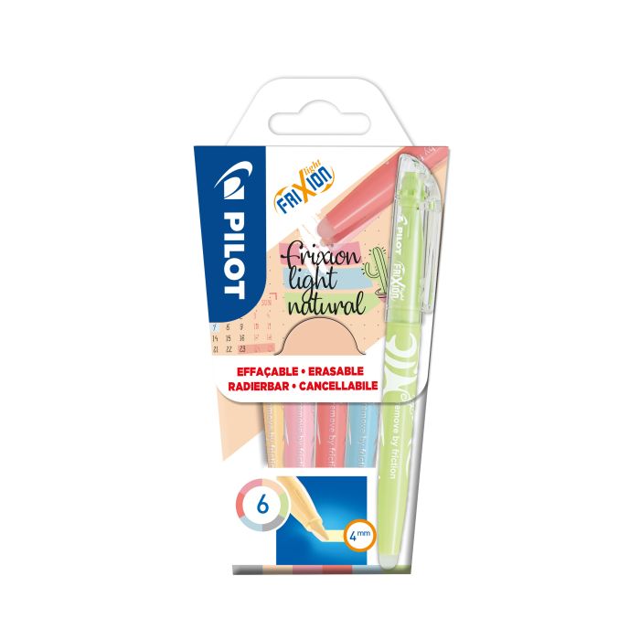 Pilot Frixion Light Wallet Natural - Pack of 6 Pilot Frixion Light Wallet Natural - Pack of 6