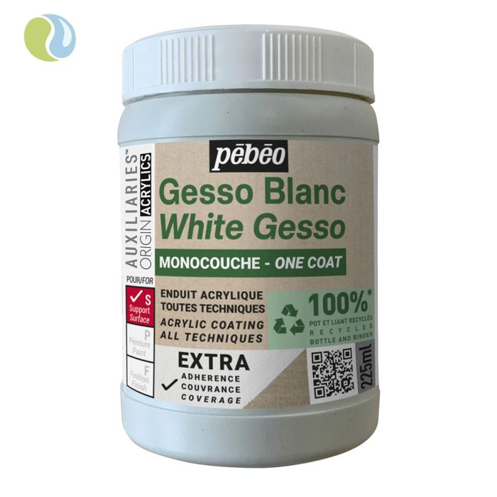 One Coat White Gesso Studio Green 225ml