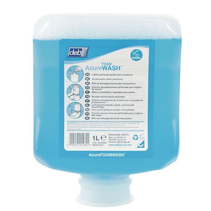 Deb Azure Foam Wash - 1L - Pack of 6 Deb Azure Foam Wash - 1L - Pack of 6