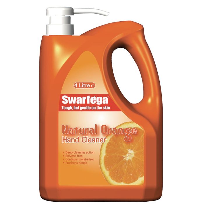Swarfega Orange Hand Cleaner - 4L - Pack of 4 Swarfega Orange Hand Cleaner - 4L - Pack of 4