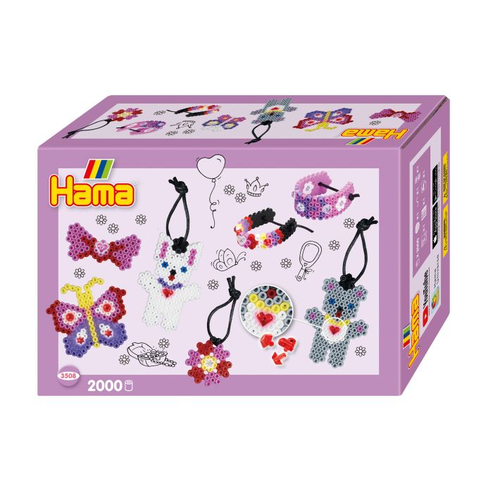 Hama Small World Accessories 2 000 Beads & 2 Pegboards Set