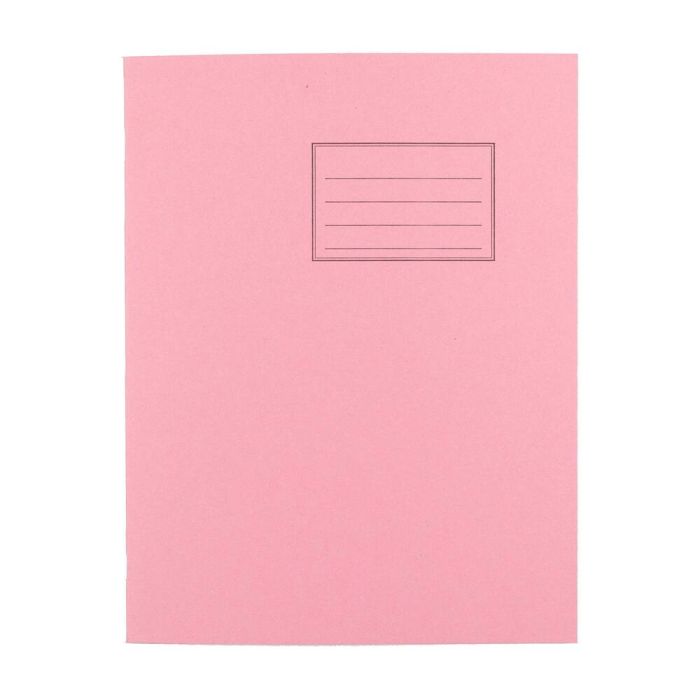 Exercise Books 9 x 7in 48 Page Blank - Pink - Pack of 100