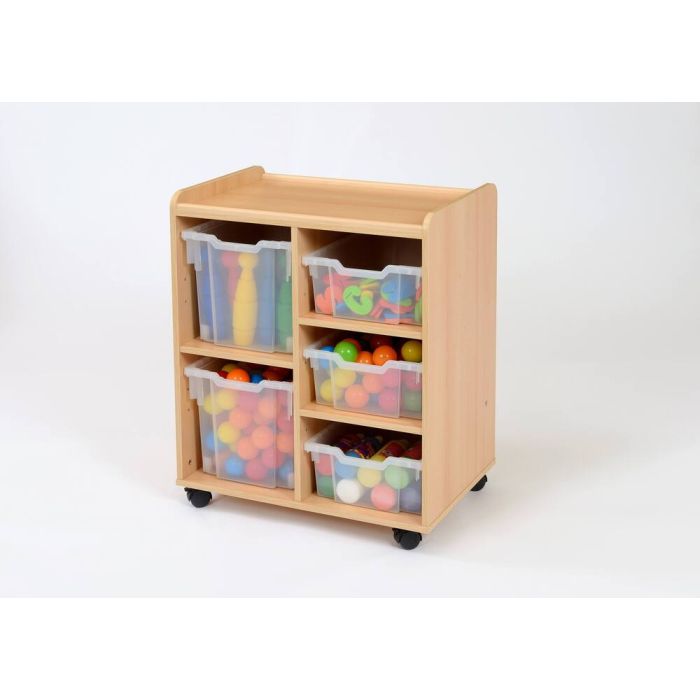 Solid Beech 2 Jumbo/3 Deep Unit Clear Solid Beech 2 Jumbo/3 Deep Unit Clear