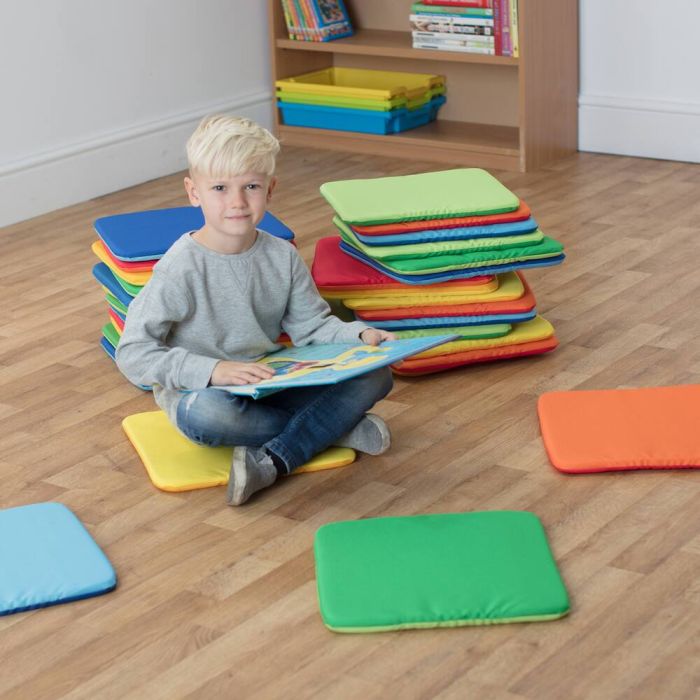 Rainbow Square Cushions - Set of 32