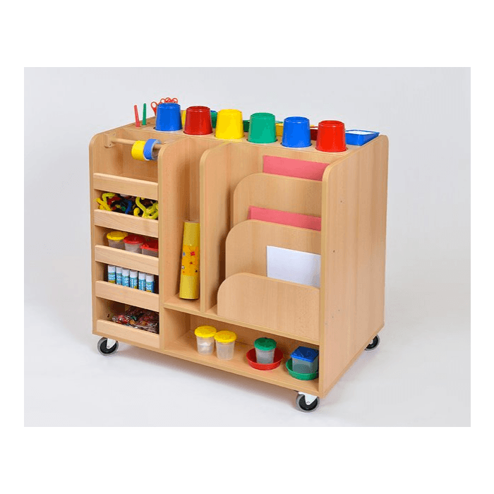 Double Sided Art Resource Trolley