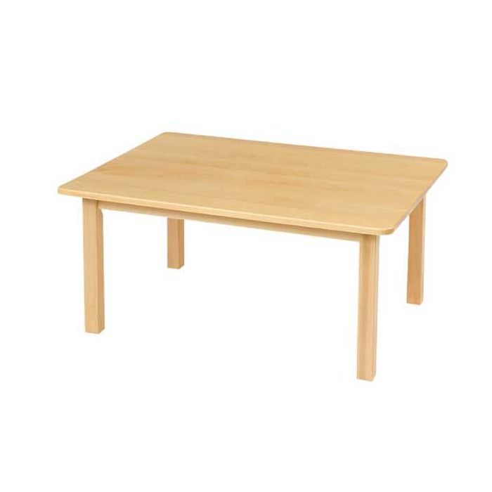 Solid Beech Rectangular Table - H:40cm Solid Beech Rectangular Table - H:40cm