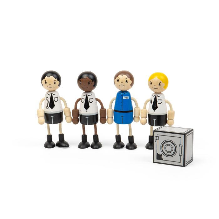 BIGJIGS Toys Police and Prisoner Dolls