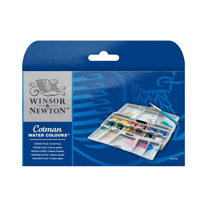 Winsor & Newton Cotman Water Colours Pocket PLUS Box Winsor & Newton Cotman Water Colours Pocket PLUS Box