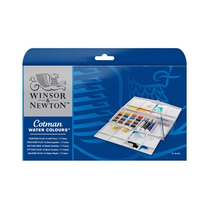 Winsor & Newton Cotman Water Colours Painting PLUS Box