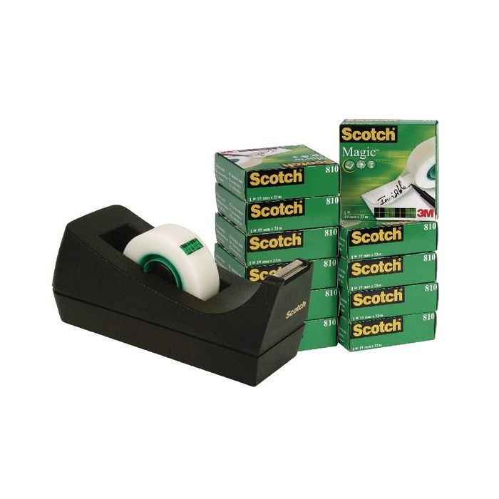 3M Scotch Magic Tape - 19mm x 33m - Pack of 12