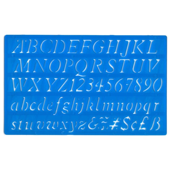 20mm Italic Lettering Stencil