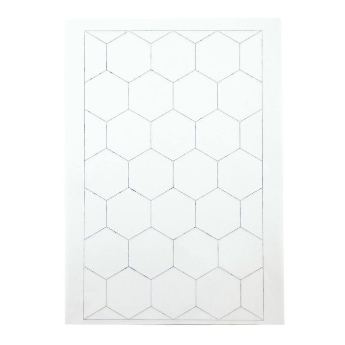 Hexagonal Grid Paper A4 - Pack of 100
