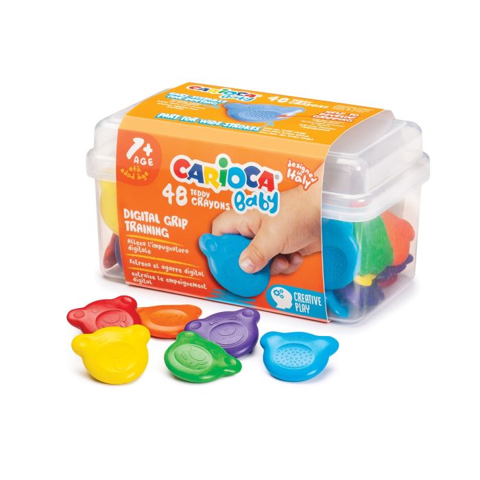Carioca Baby Teddy Crayons - Pack of 48