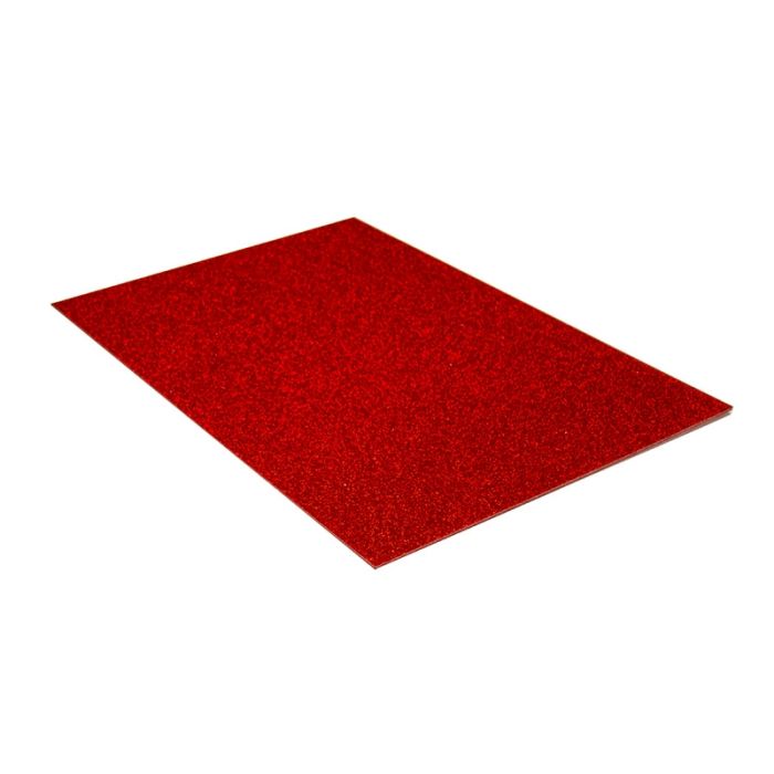 Red Acrylic Sheet (Glitter) 3mm x 600mm x 400mm