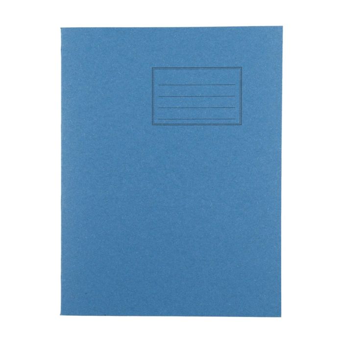 Exercise Books 9 x 7in 64 Page 6mm F&M - Light Blue - Pack of 100