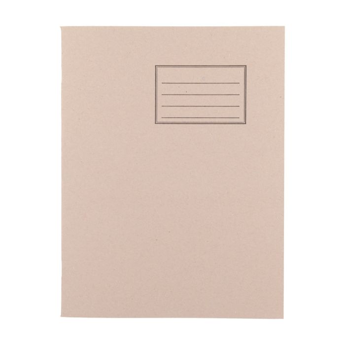 Exercise Books 9 x 7in 64 Page 5mm Square - Buff - Pack of 100