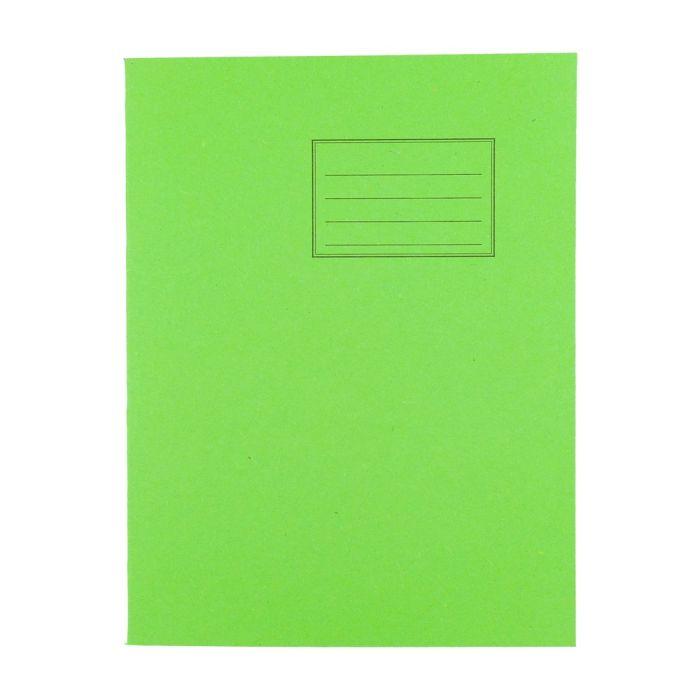 Exercise Books 9 x 7in 80 Page 8mm F&M - Light Green - Pack of 100 Exercise Books 9 x 7in 80 Page 8mm F&M - Light Green - Pack of 100