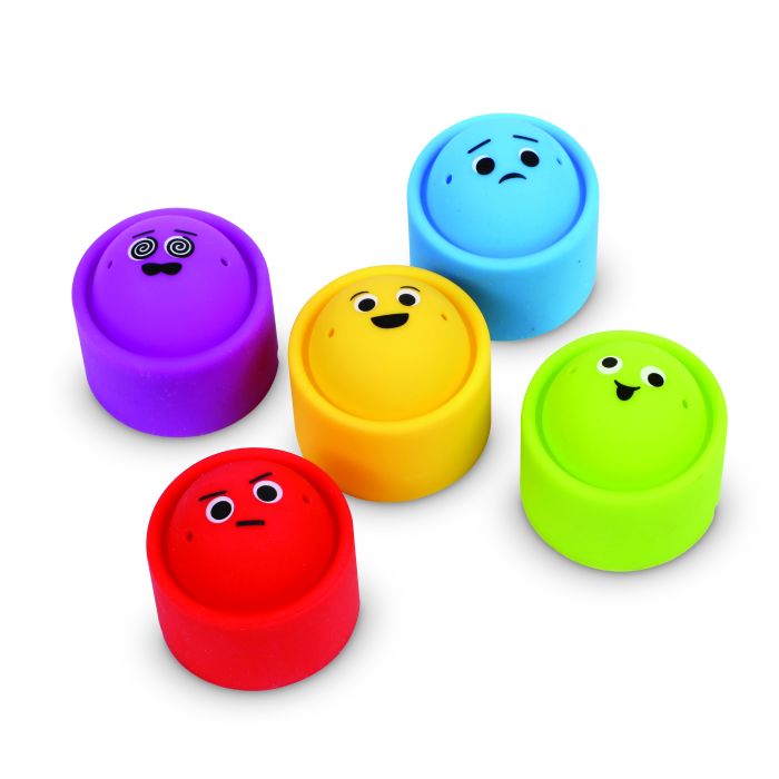 Learning Resources Rainbow Emotion Fidget Poppers Set of 5