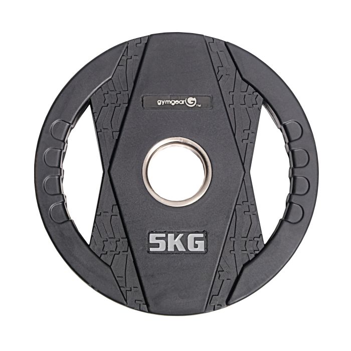 Gym Gear Rubber Plate Dual Grip - 5kg - Pair