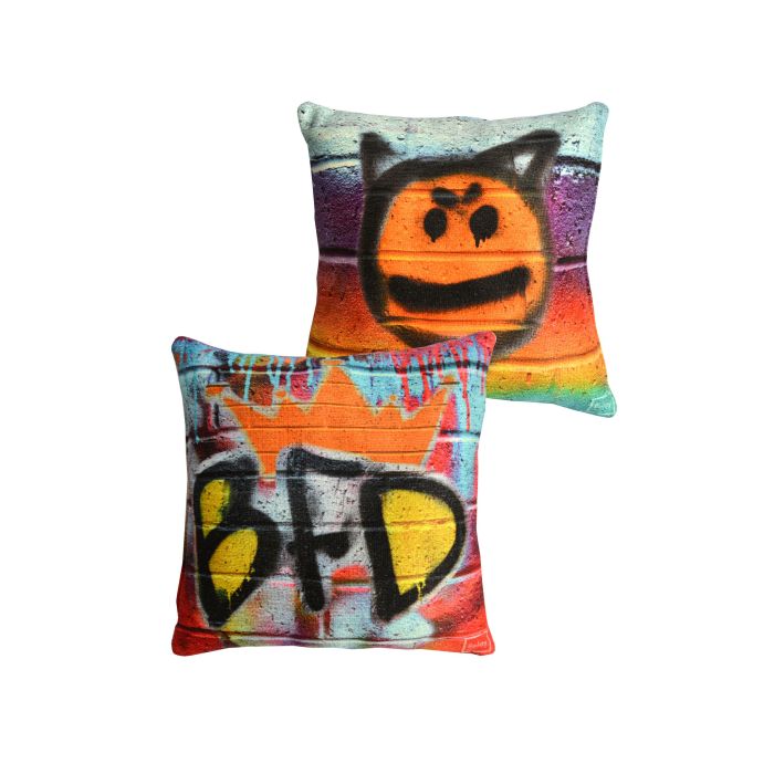 Graffiti Cushions BDF 60 x 60cm - Pack of 2 Graffiti Cushions BDF 60 x 60cm - Pack of 2