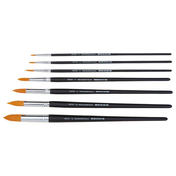 Specialist Crafts Artist Round Long Handled Synthetic Brushes Specialist Crafts Artist Round Long Handled Synthetic Brushes