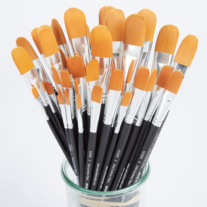Artist Filbert Synthetic Brush Bulk Pack Artist Filbert Synthetic Brush Bulk Pack