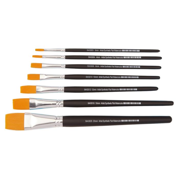 Artist Flat Watercolour Brush Set